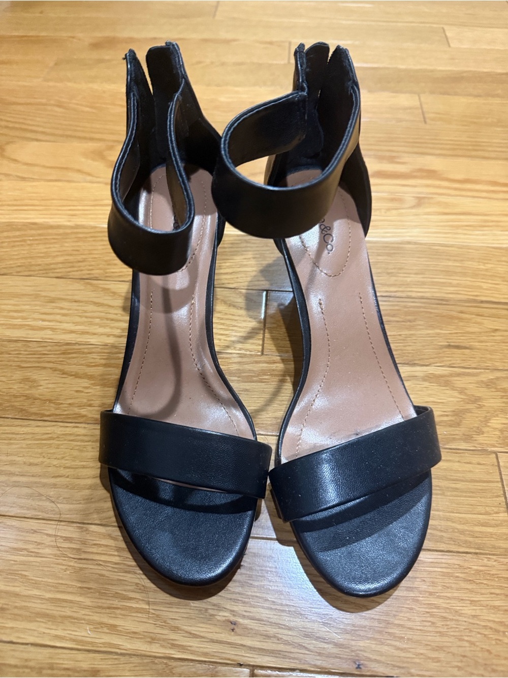 Black Ankle-Strap Dress Sandals
